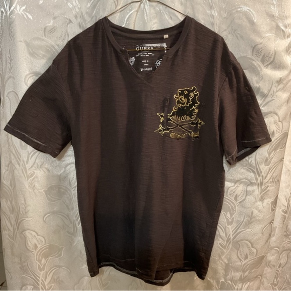 Guess Gray Brown T-Shirt